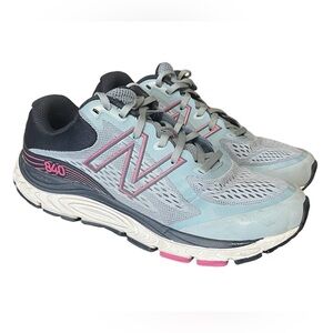 New Balance 840 v5 Cyclone Gray Magenta Women's Running Shoes